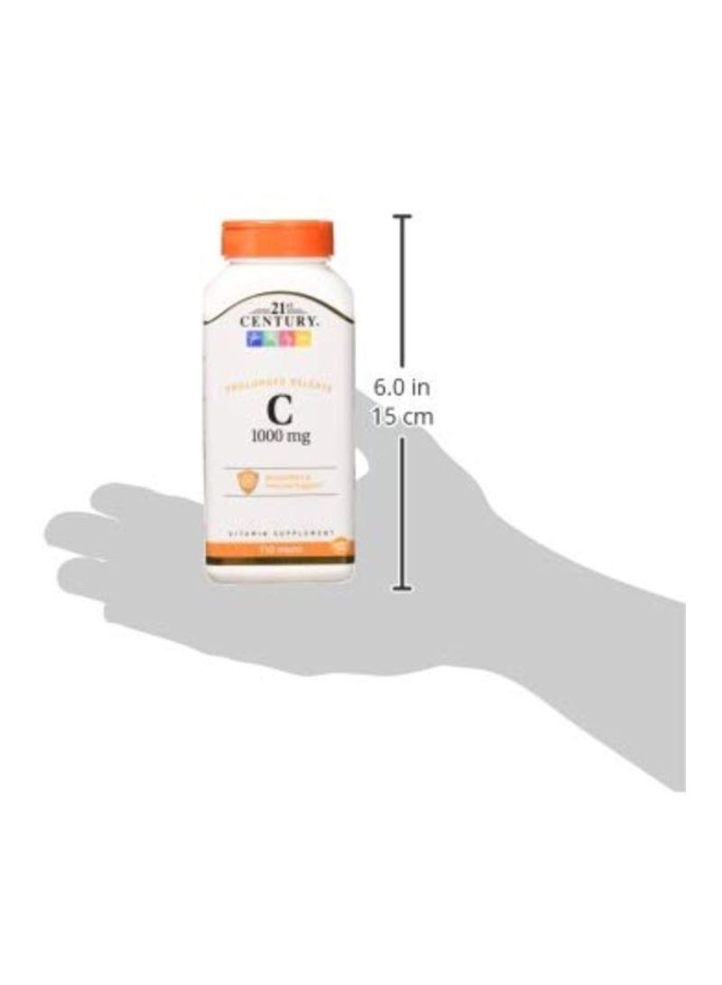 القرن الحادي والعشرون فيتامين سي ذو تأثير طويل 1000 مجم - 110 قرص - Image 3